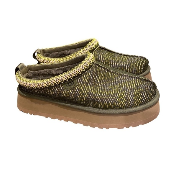 UGG Tazz Maxi Tasman Slip On Slipper Shoes Burnt Olive 1140430 Women Size 10 NEW - Picture 1 of 11